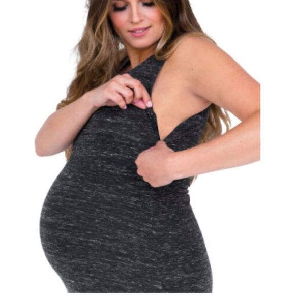 Belly Bandit Perfect/Maternity Nursing Dress SMALL (Size 4/6) - BLACK. - Picture 2 of 3